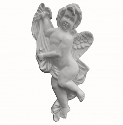 Лепной декор Ангелок (правый) из гипса